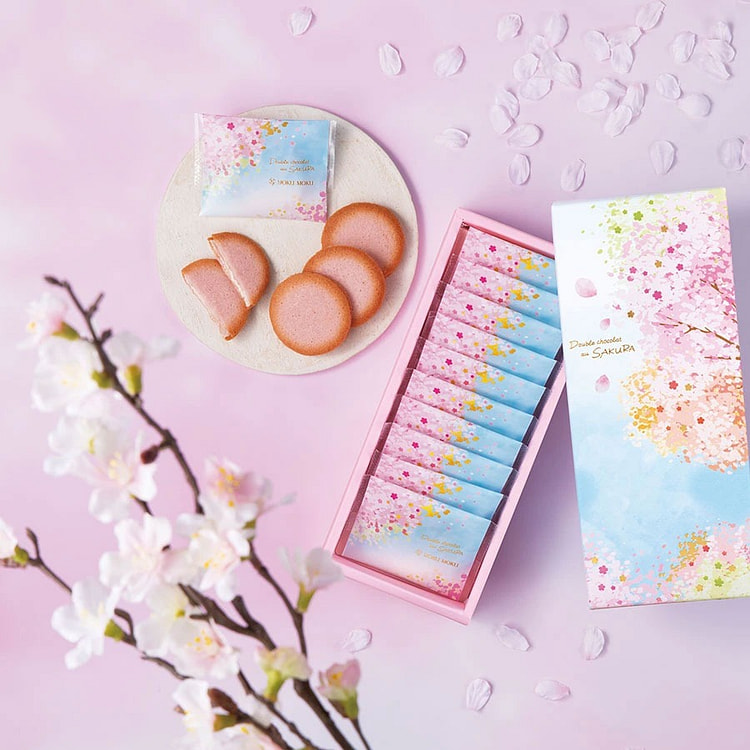 日本 YOKUMOKU 樱花限定 朱古力夹心饼干 1 盒