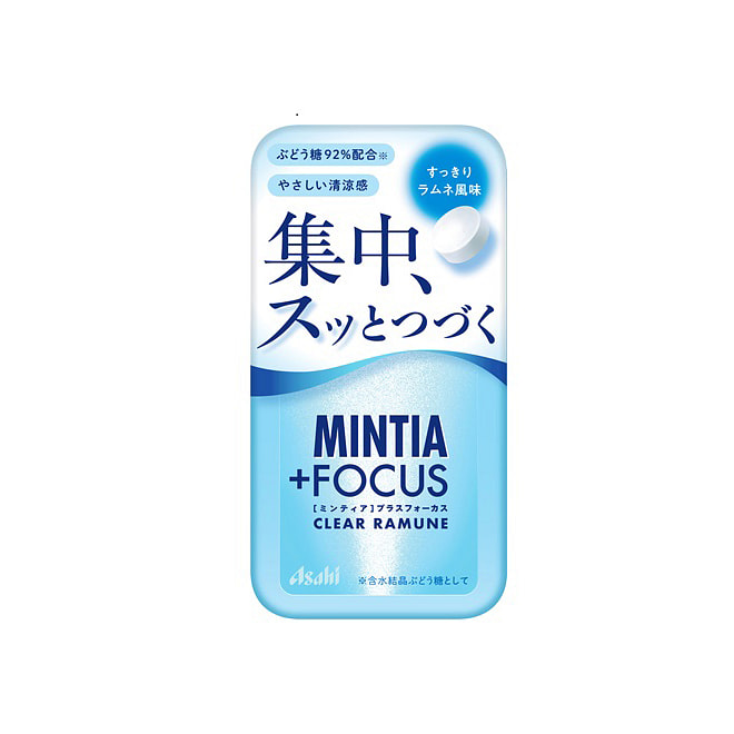 Asahi MINTIA +FOCUS Mint Tablets Ramune 30pcs 1 count