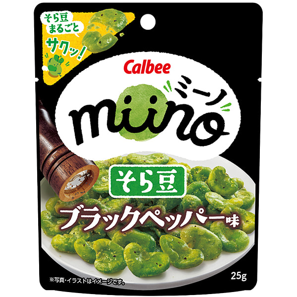 Calbee Đậu ván giòn tiêu đen 25g 1 phần