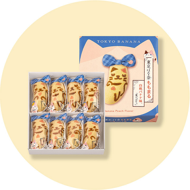 Tokyo Banana White Peach Banana Cake 8pc Limited 8 count