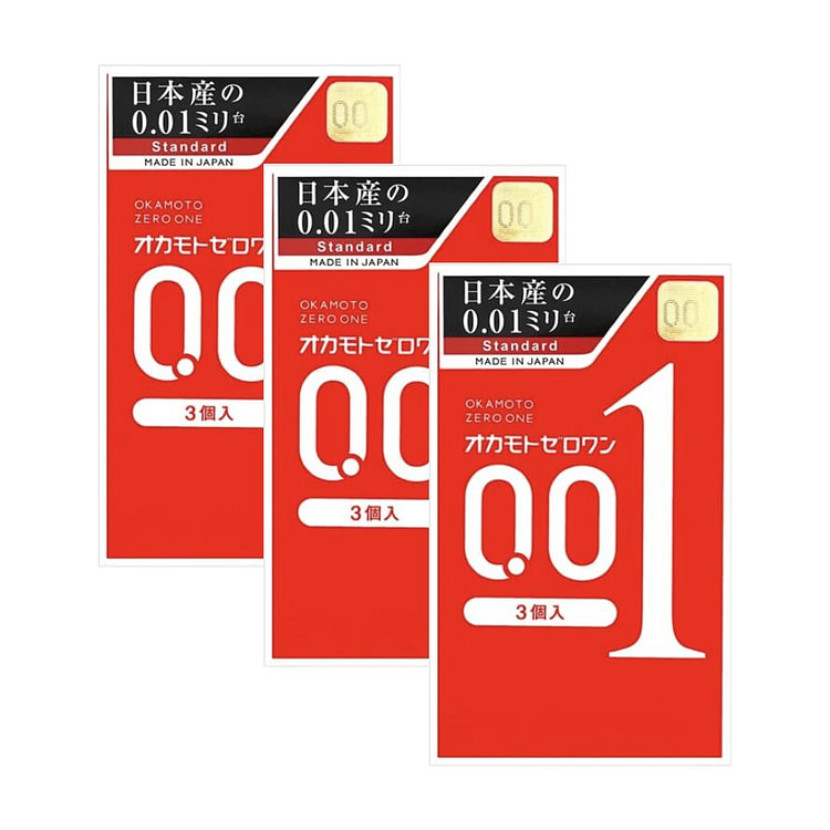 冈本 001（标准版）3只装 三盒 1 份