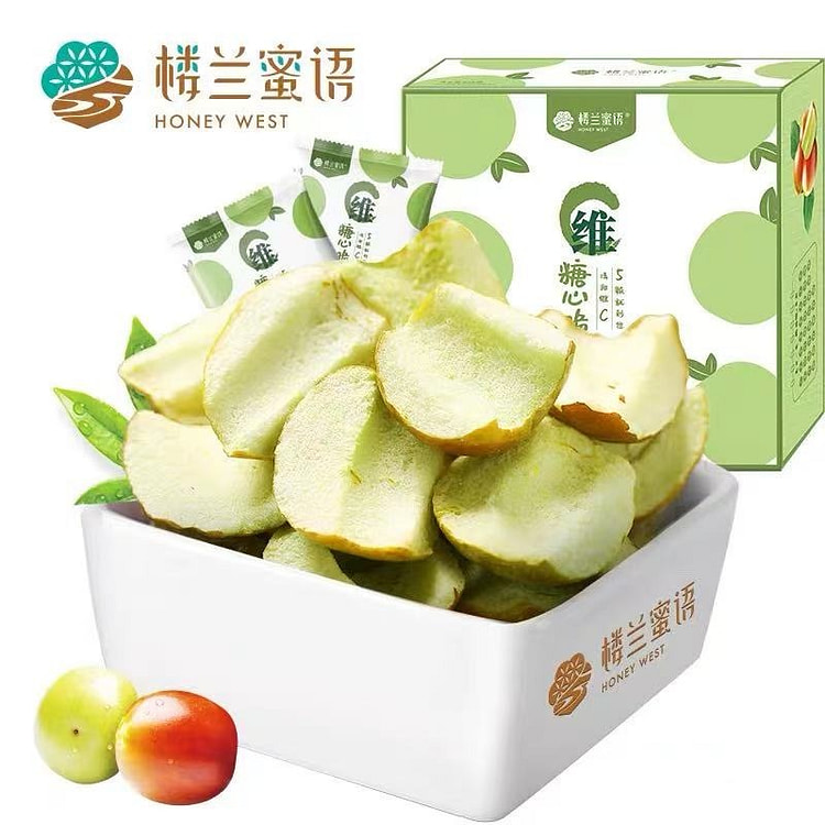 楼兰蜜语维C冻干冬枣新疆脆枣片果干追剧零食450g 210 克
