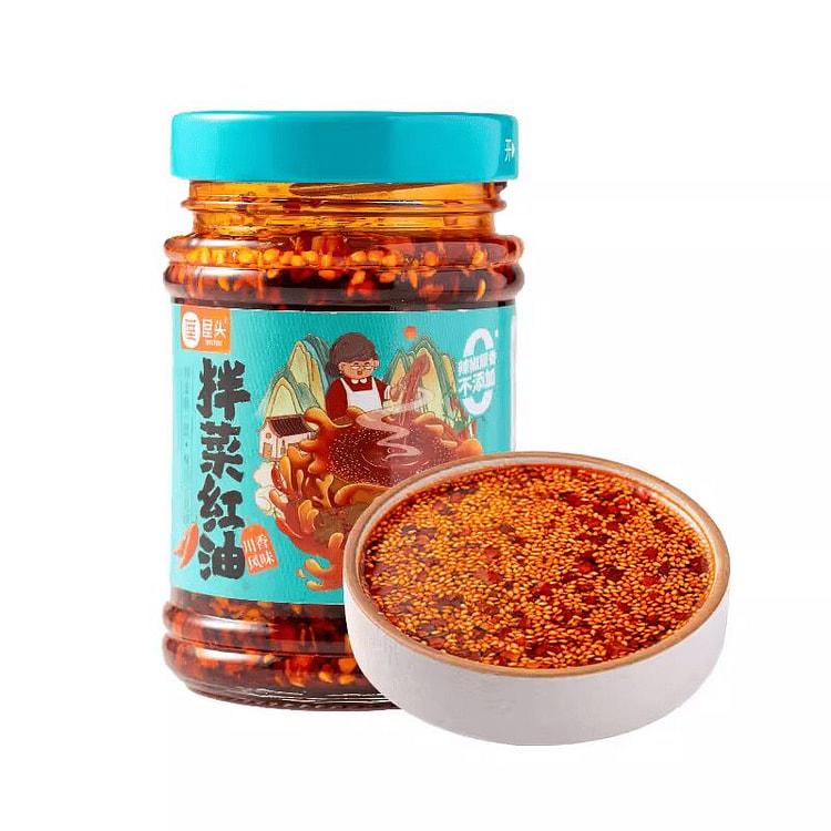 屋头 四川油泼辣子拌菜红油 210g*1瓶 210 克