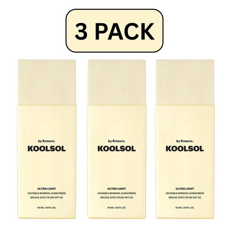 Koolsol 矿物防晒霜SPF 50 -3 件装