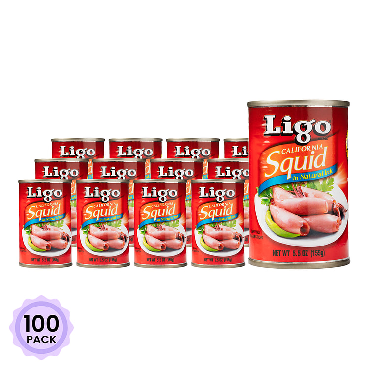 Ligo 鱿鱼罐头 5.5 盎司*100 包