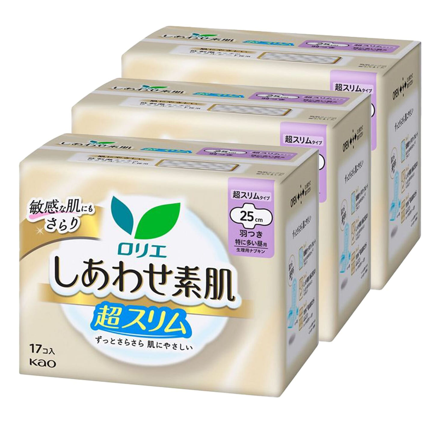 Kao Laurier Ultra Slim Daytime Pads 25cm 51 pcs 3 pack