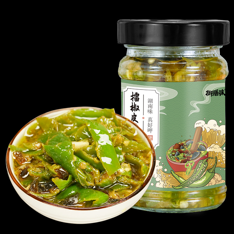 御膳味 擂辣椒皮蛋辣椒酱下饭菜 220g*1瓶装