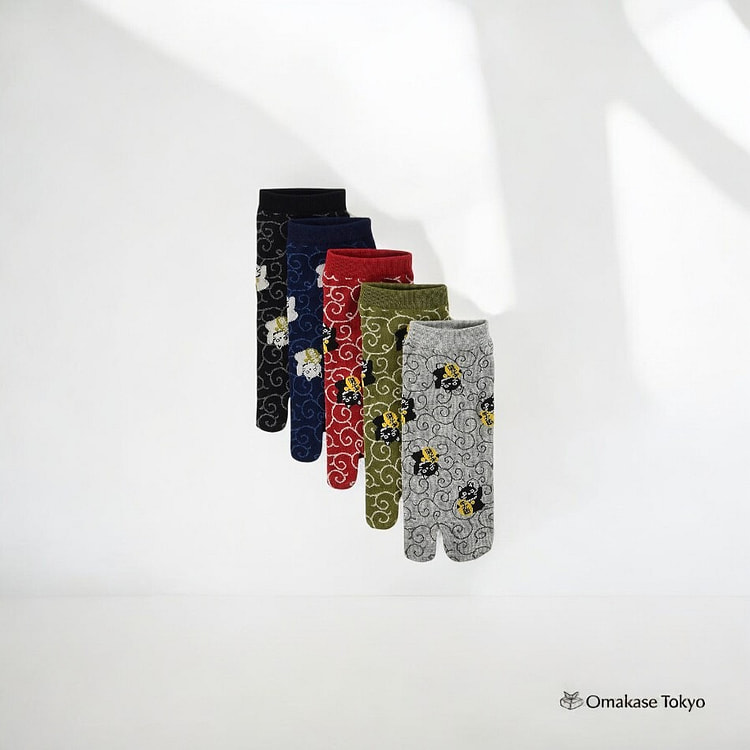 Iashi Tabi Sock-Arabesque Cat 90 g