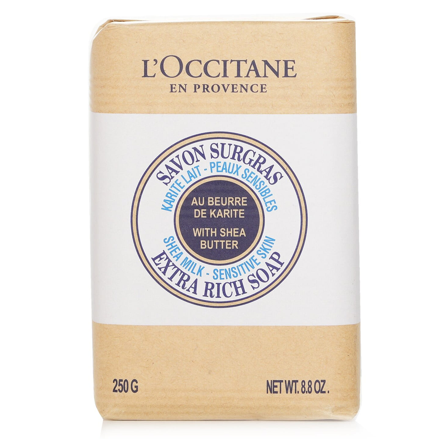 L’Occitane Shea Butter Extra Rich Soap – Shea Milk (For Sensitive Skin) 250g/8.8oz 250 g