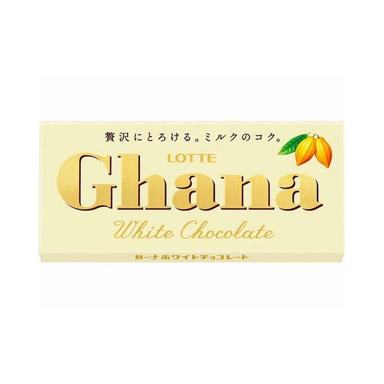 Lotte Ghana Ghana White Milk Chocolate 50g per box