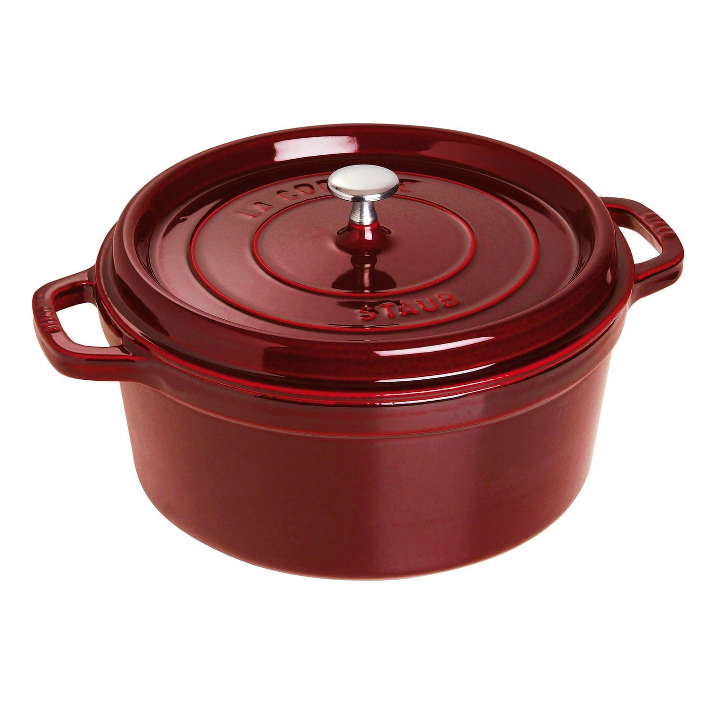 STAUB Cast IronRound Cocotte 7-qt / Grenadine 1 each