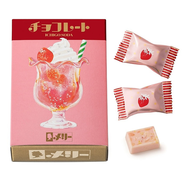 はじけるキャンディチョコレート。いちごソーダチョコレート　5個入 1 箱