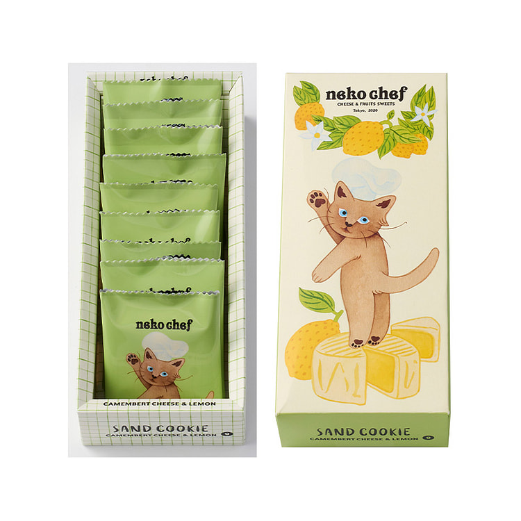 Neko Chef费南雪夹心饼干 香草柠檬味 9枚 1 份