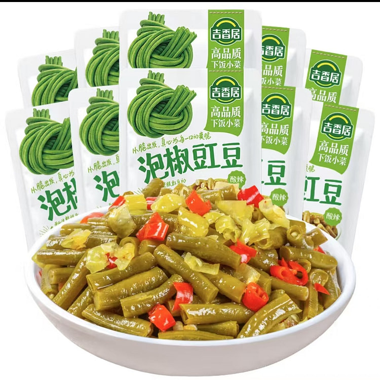 Ji Xiangju Pickled Pepper Cowpea Ready-to-eat Meal Kimchi Pickled Cabbage C