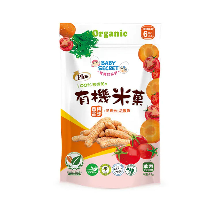 Organic Tomato Carrot Rice Crackers 1 pack