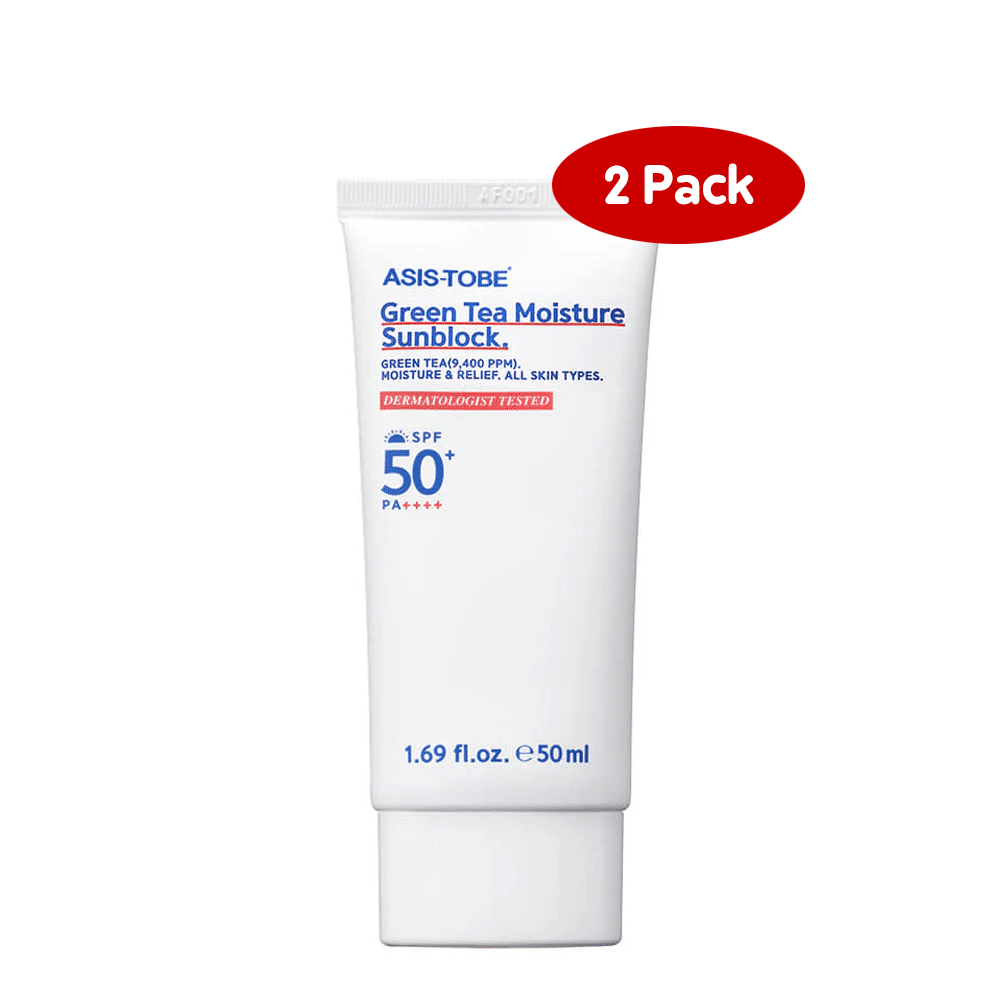 ASIS-TOBE Green Tea Moisture Sunblock SPF 50+ PA++++ (2pack) 50 ml