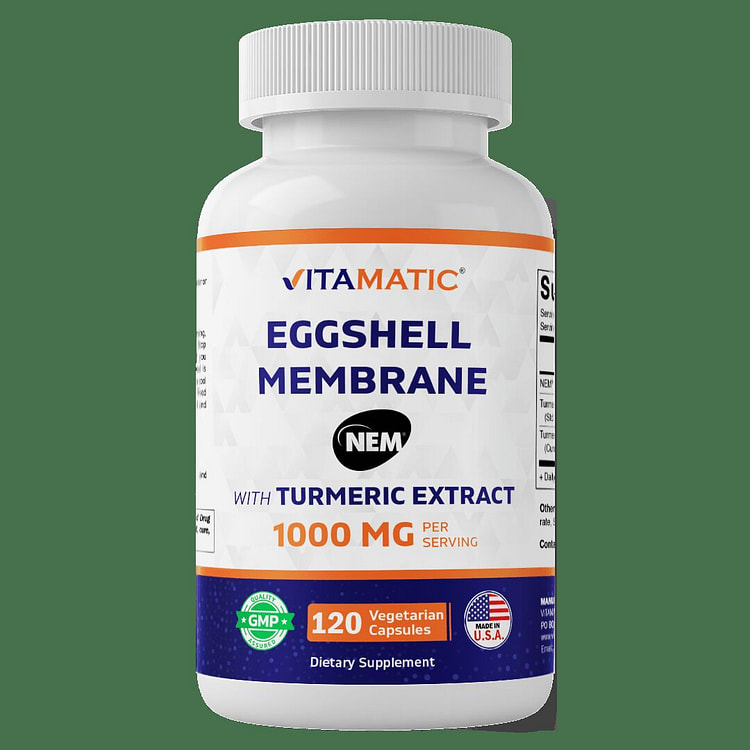 Eggshell Membrane with Turmeric Extract 120 Caps 1 each