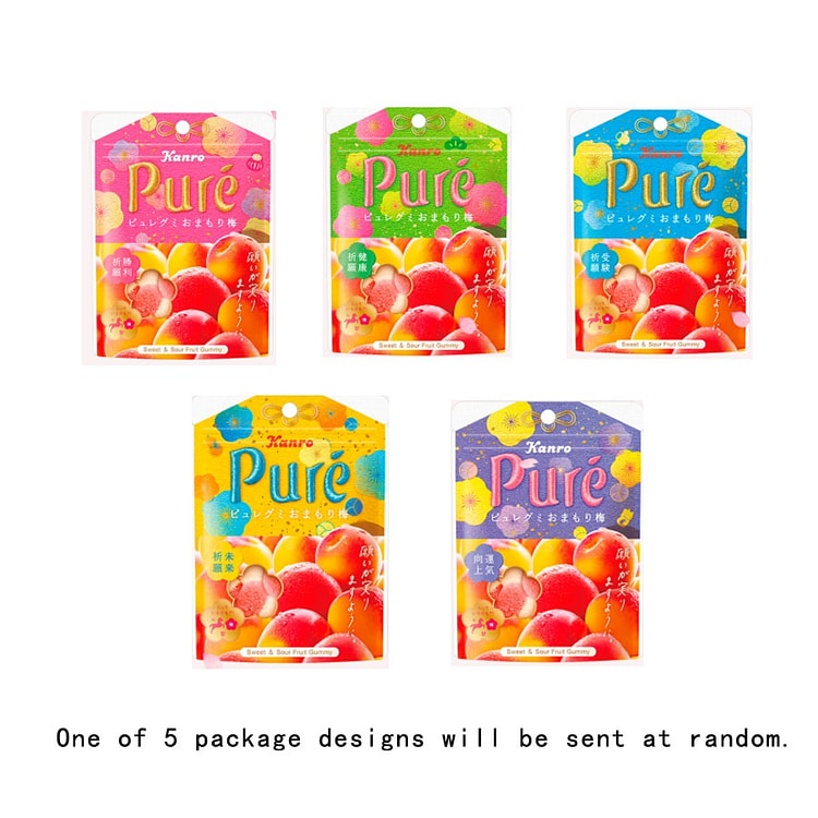 日本 PURE 果肉果汁咀嚼弹力软糖 梅子味 52 克