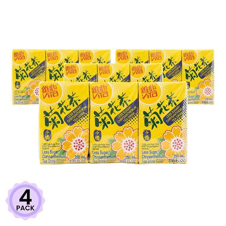 维他 低糖菊花茶 250ml*6 250 毫升*6 盒*4 包