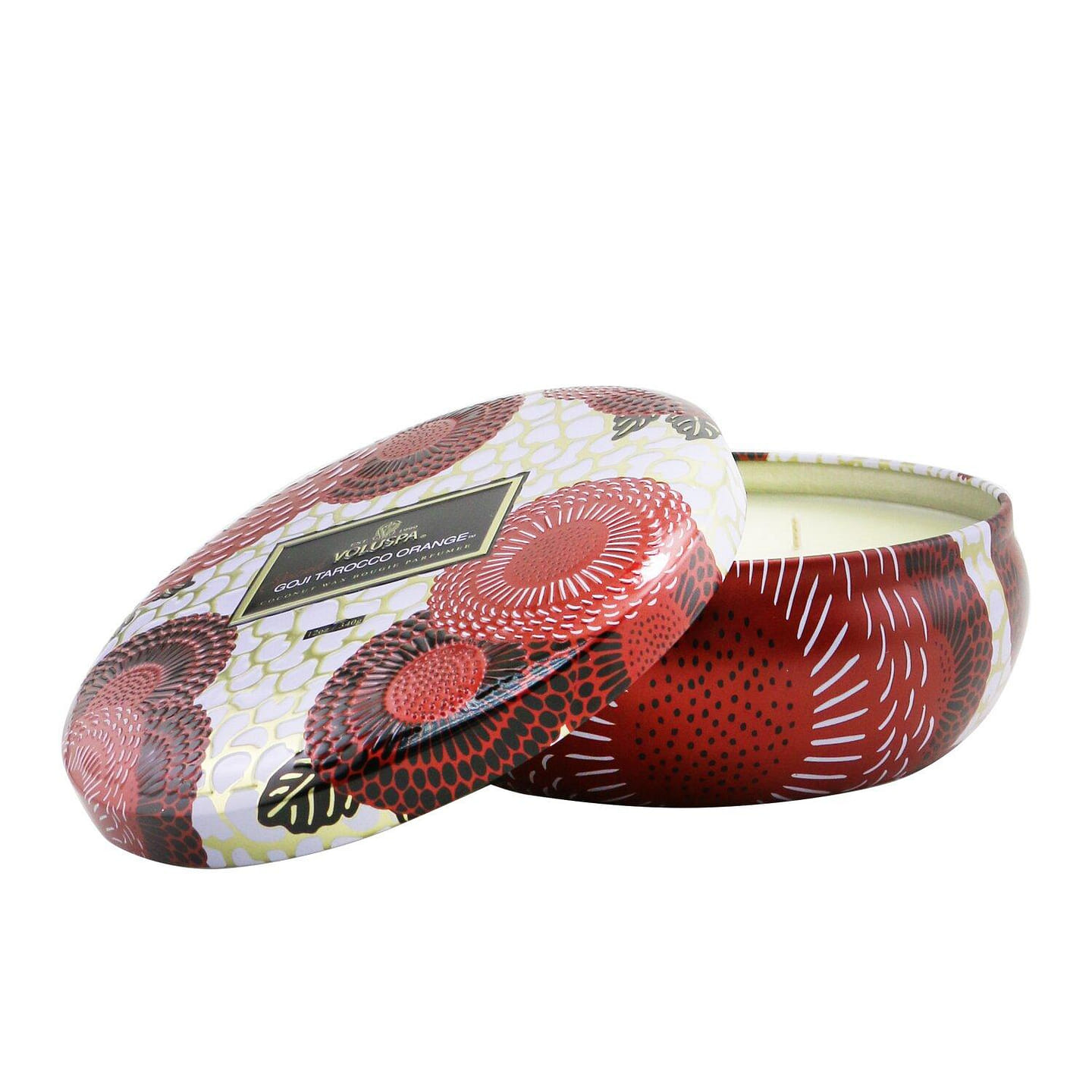 Voluspa Wick Decorative Tin Candle – Spiced Goji Tarocco Orange 340g/12oz 340 g
