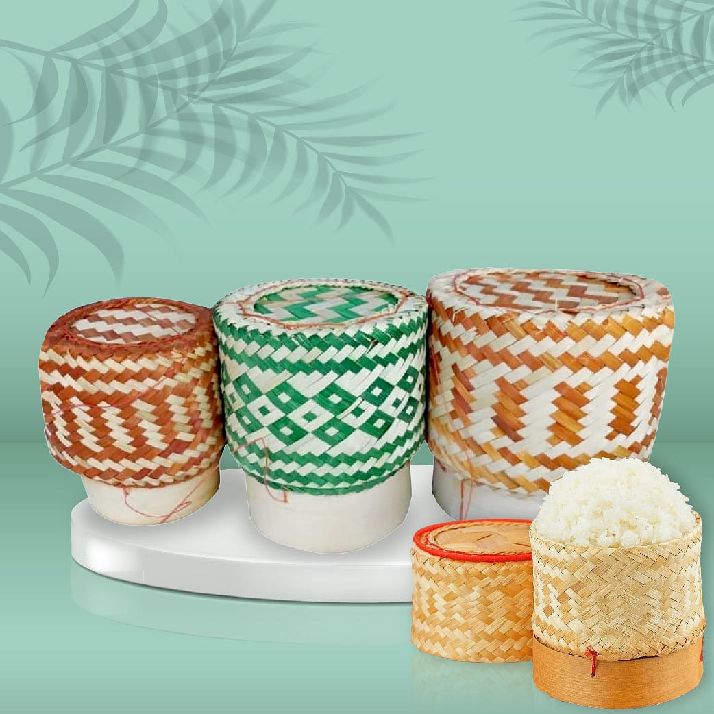 Laotian Bamboo Sticky Rice Lunch Box Color 500 g