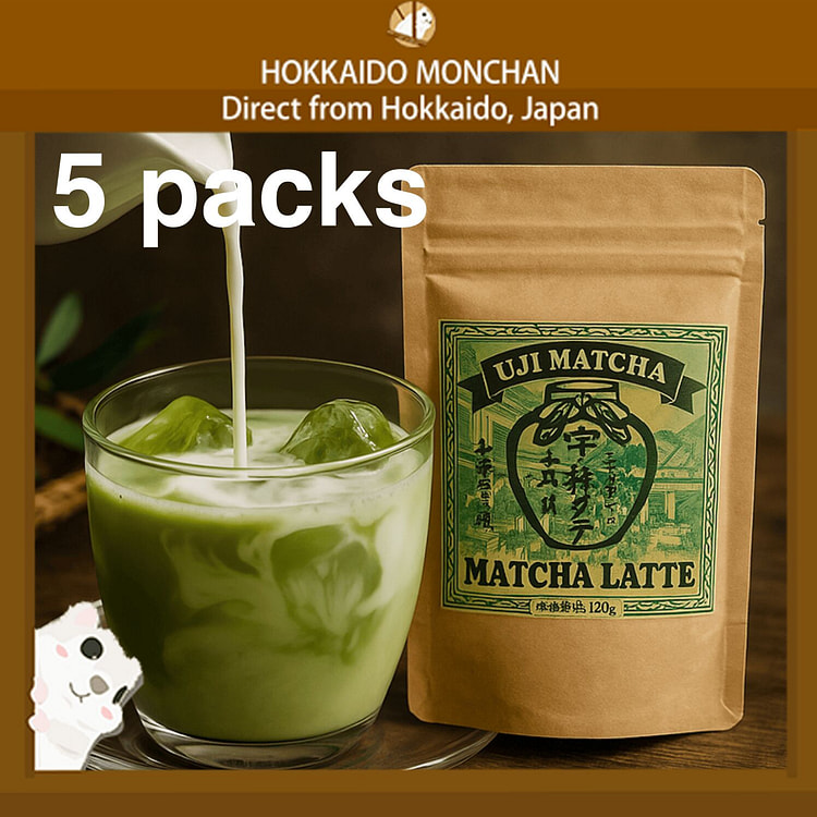 山城物產 日本宇治抹茶拿鐵 即溶 120g 5包