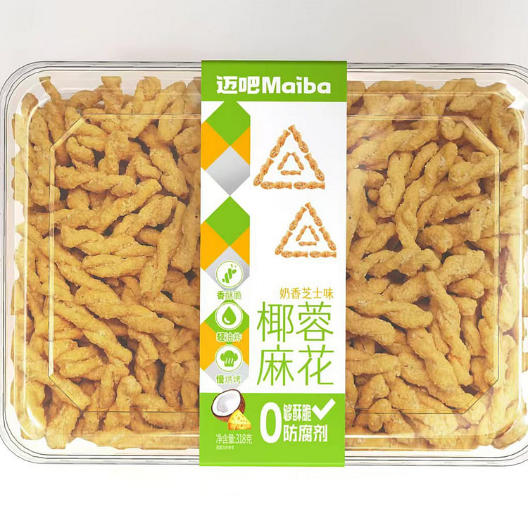 迈吧 椰蓉麻花奶香芝士味老式麻花小吃【早餐零食】