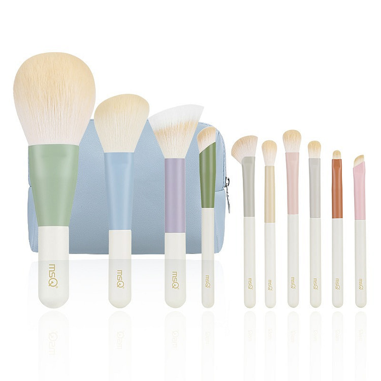 MSQ Mini Molandi Series 10 makeup brush set