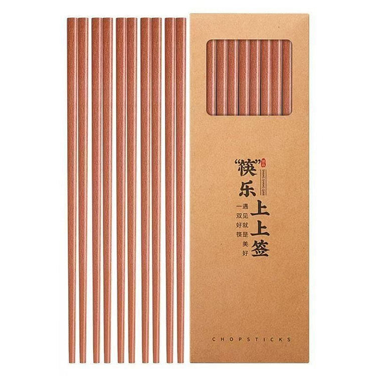 唐筷宗花梨木筷子5双装 1 盒