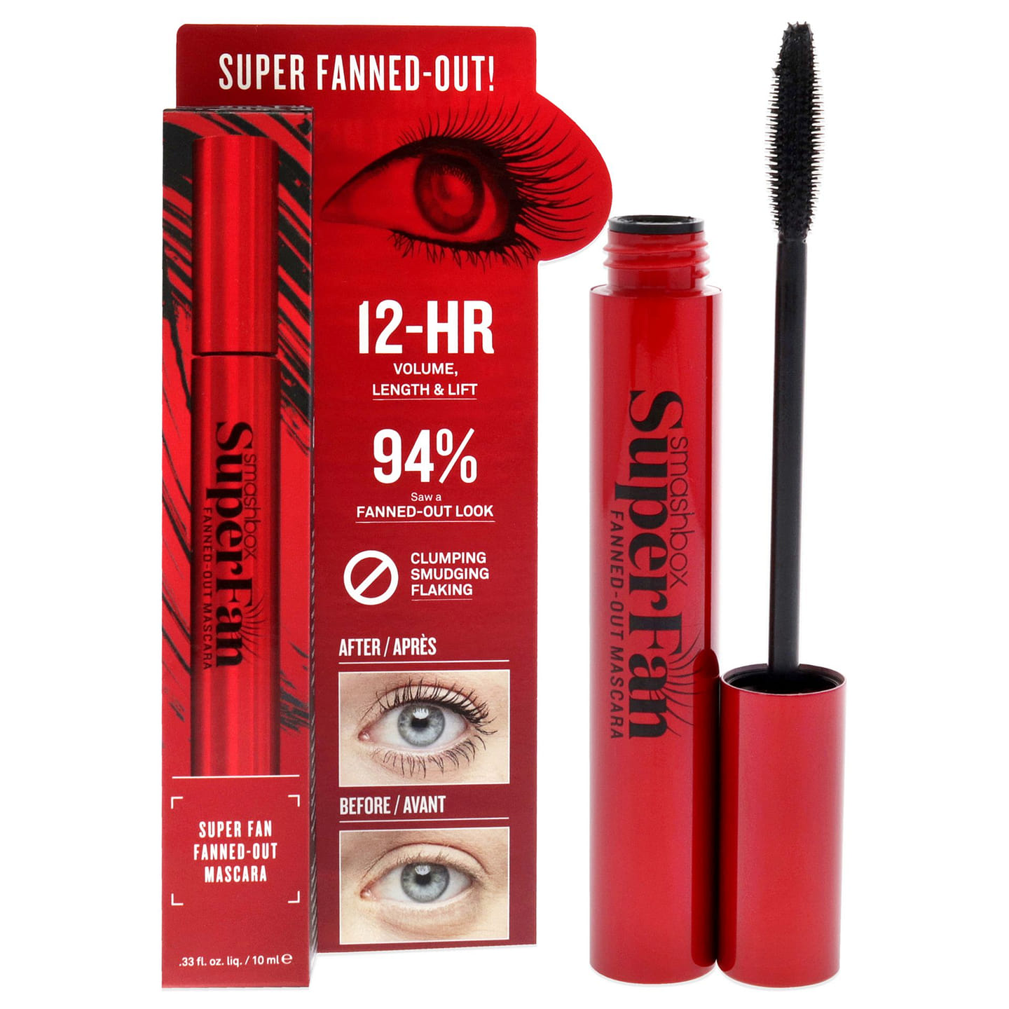 Super Fan Mascara – Black by SmashBox for Women – 0.33 oz