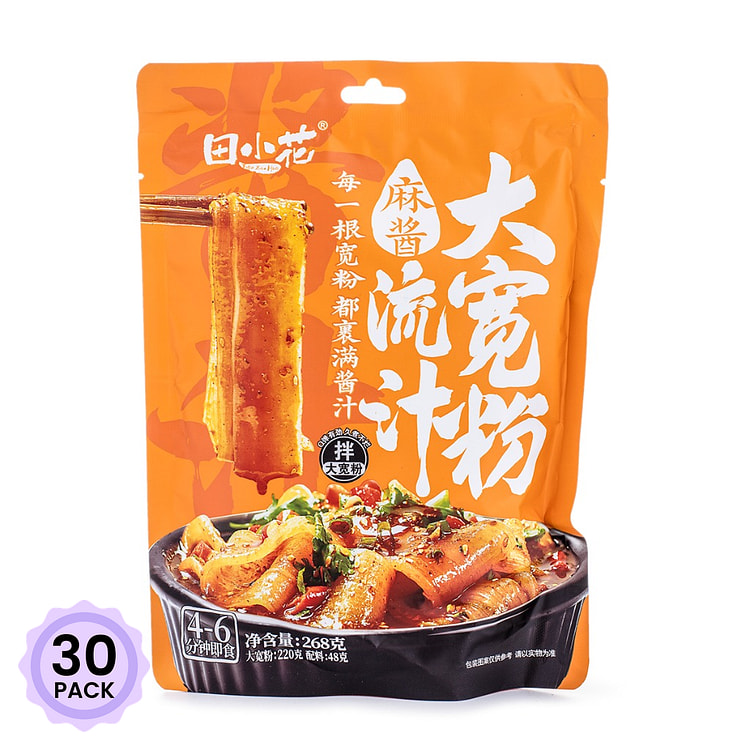 田小花 流汁大宽粉(麻酱味) 268 克*30 包