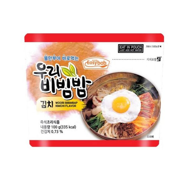 이지밥 전투식량 우리비빔밥 - 김치 100 그램