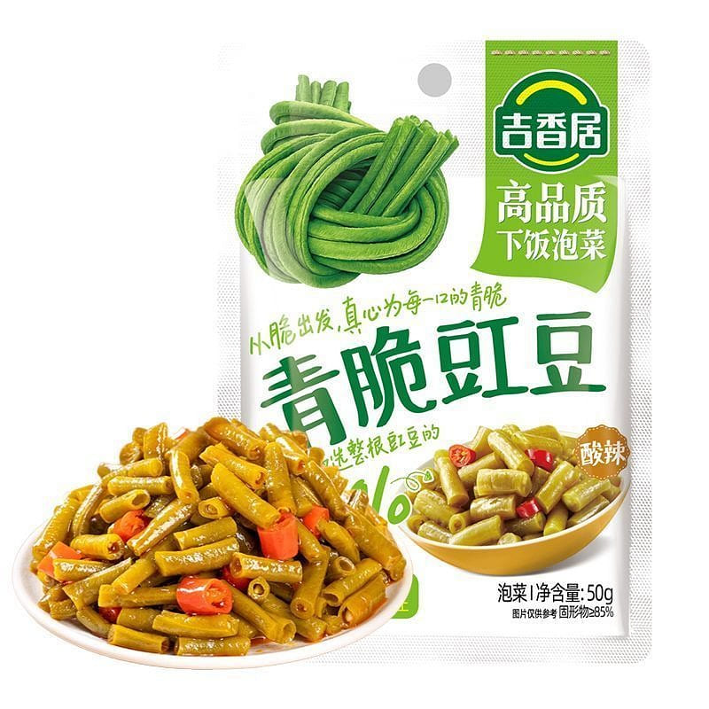 吉香居榨菜真芯(清脆豇豆)50g*4袋 50 克
