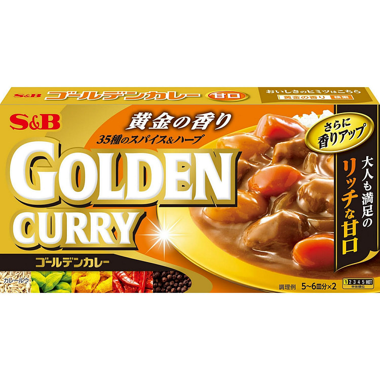 S&B 日式金牌咖喱块 甜口 198g