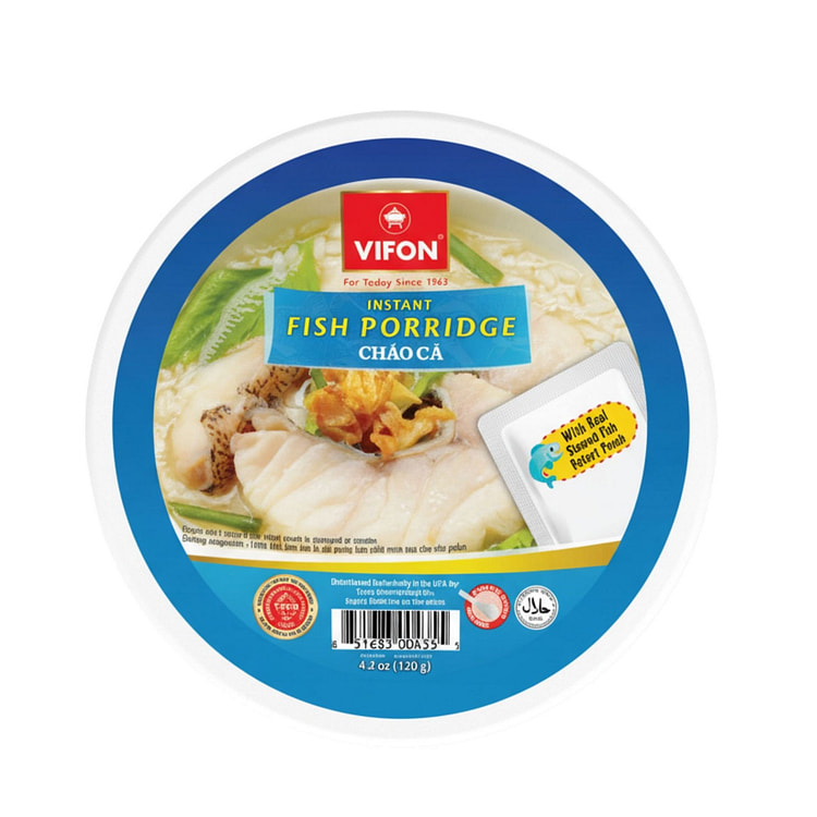 VIFON 鱼粥碗 6碗 4.2 盎司