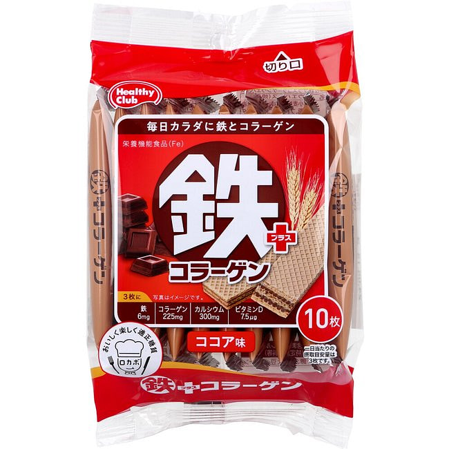 Health Club Iron + Collagen Wafers 10 count
