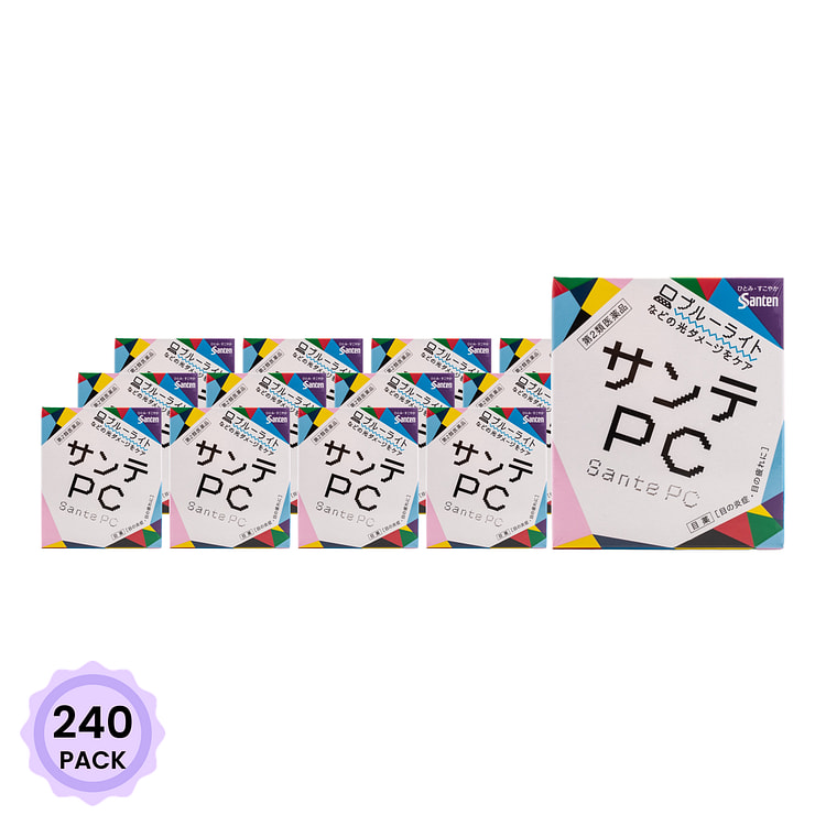 Sante 参天制药 PC 抗疲劳眼药水 12 毫升*240 包
