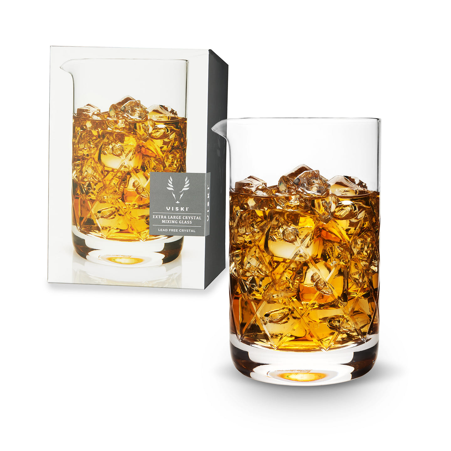 Extra Large Crystal Mixing Glass by Viski® 800 ml