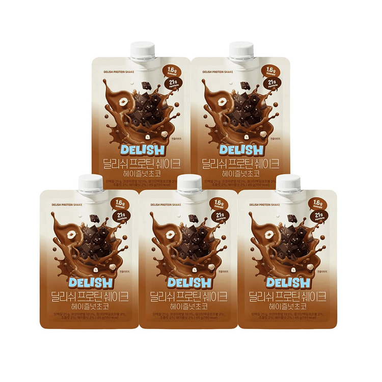Protein Meal Replacement Shake Hazelnut Chocolate 5 each