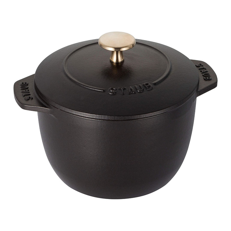 STAUB 小型铸铁锅 1.5 夸脱 / 哑光黑色