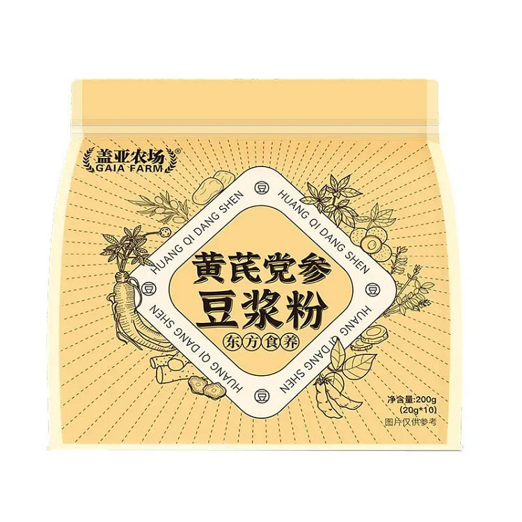 盖亚农场黄芪党参豆浆粉速溶冲泡醇香200g 200 克