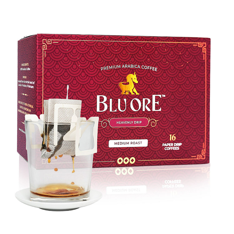 BluOre 阿拉比卡滴滤咖啡 中度烘焙 16 包 1 份
