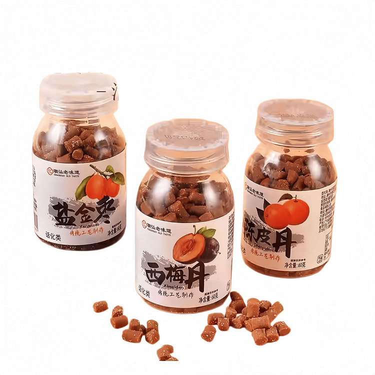 陈皮丹盐金枣猴王西梅丹潮汕老鼠屎华60*3瓶 180 克