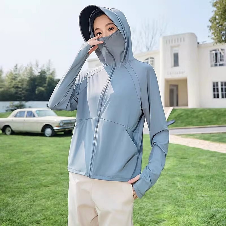 Sunscreen jacket - detachable, 1 piece, dark gray 1 each