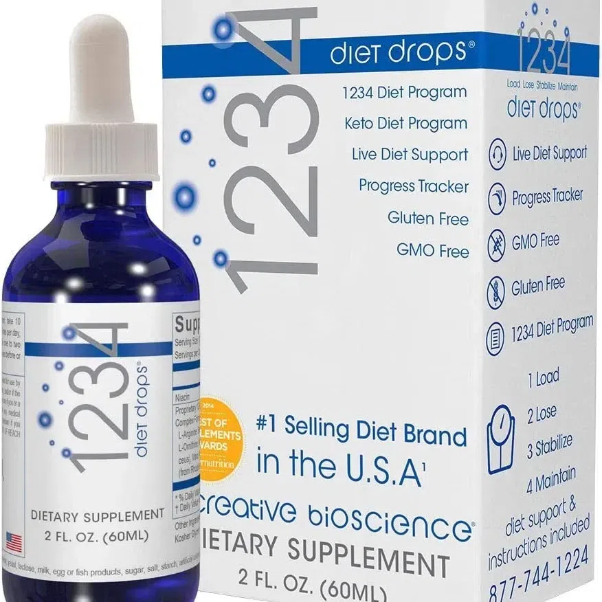 Creative Bioscience 1234 Diet Drops 2fl. Oz. blue 1 pack