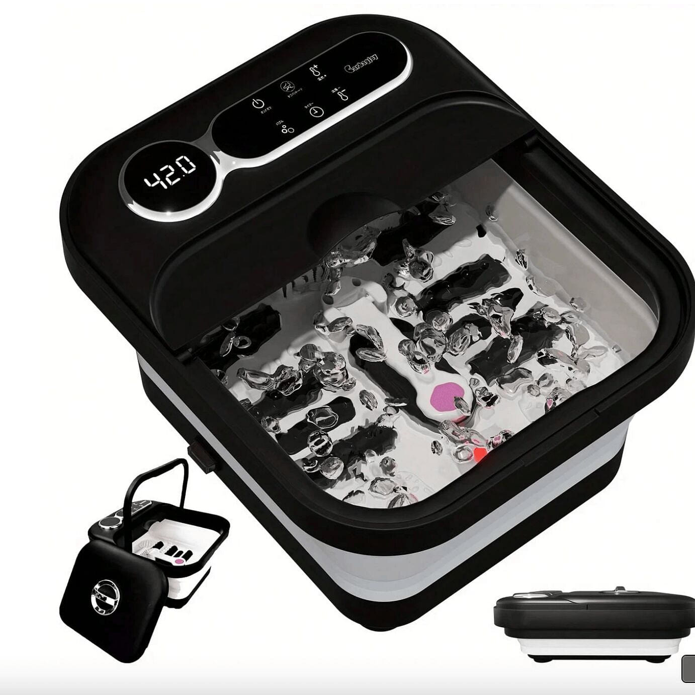Foot Sink, Foot Bath With Heater, Vibration, Bubbl 1 box