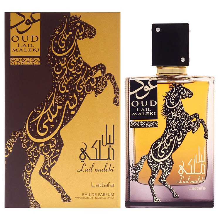 Lattafa의 Oud Lail Maleki 남성용 - 3.4oz EDP 스프레이 3.4 온스