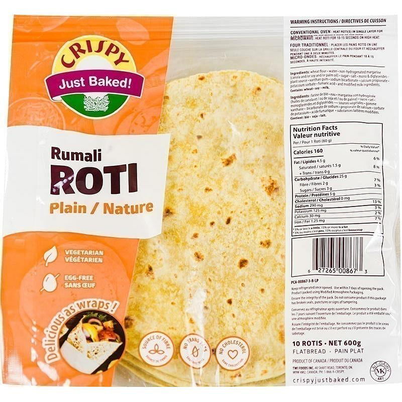 Crispy Rumali Roti, 10 pcs 10 count