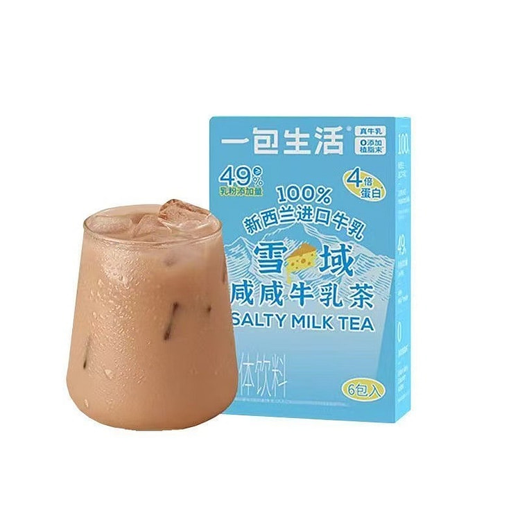 一包生活 雪域咸咸牛乳茶轻负担冲泡奶茶下午茶饮品 6 包