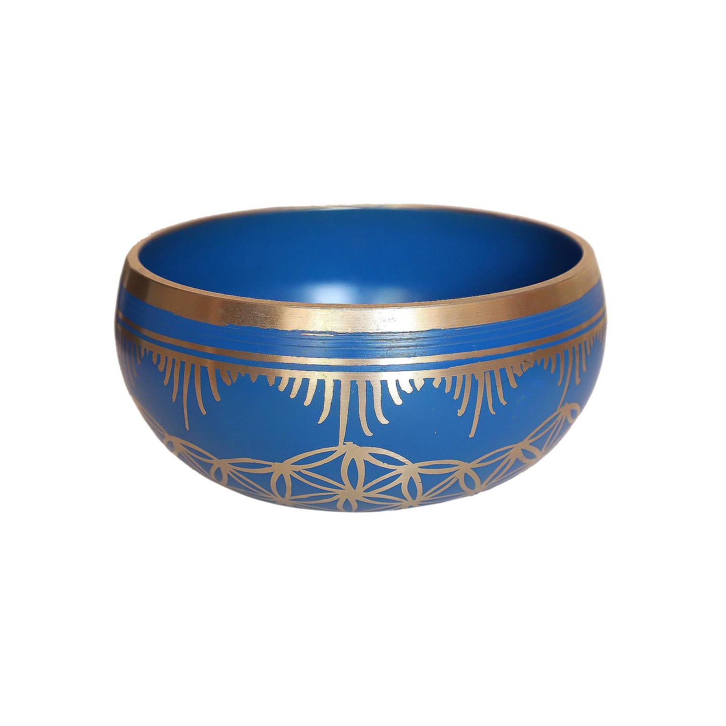 Cottage Handicraft, Ajna Chakra – Indigo coloured Tibetan Singing Bowl 1 count